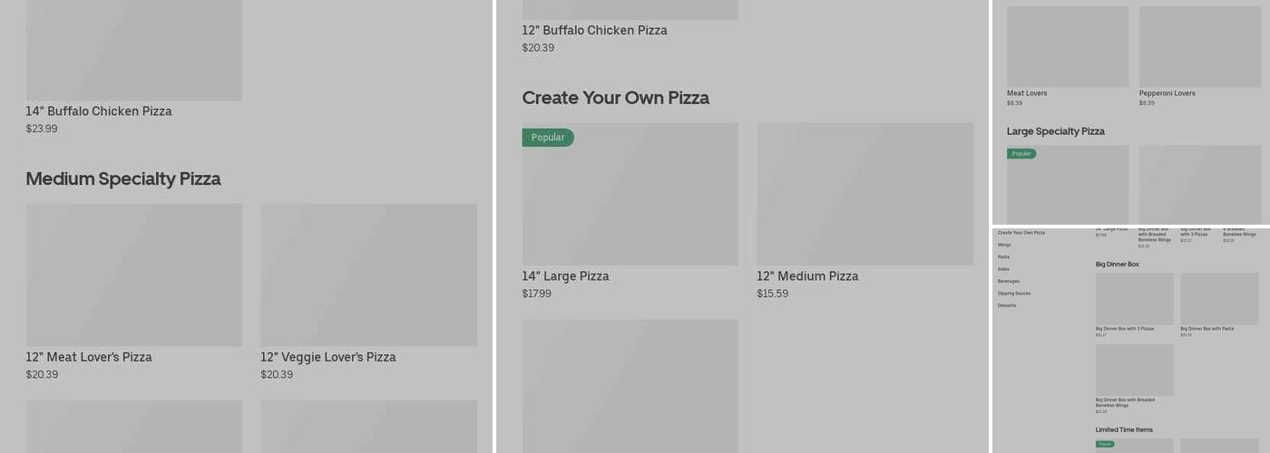 Pizza Hut Menu