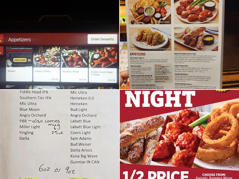 Applebee's Grill + Bar Menu