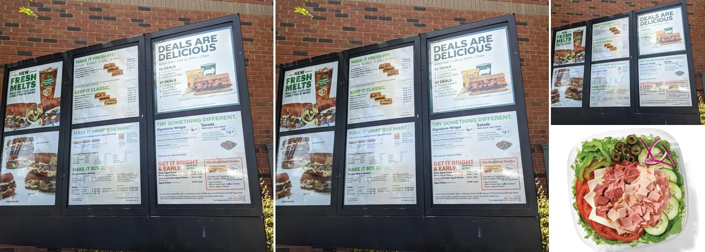 Subway Menu