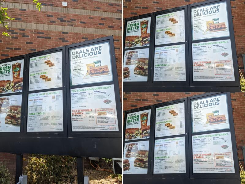 Subway Menu