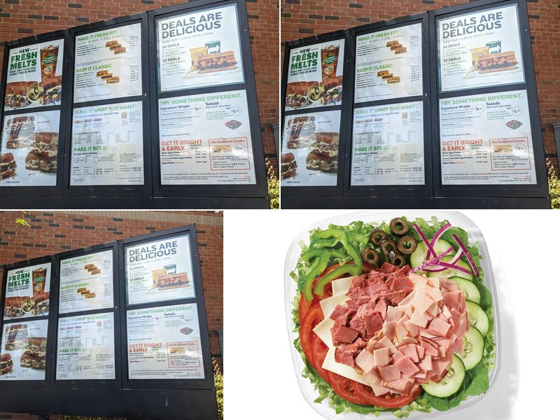Subway Menu