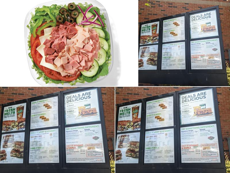 Subway Menu