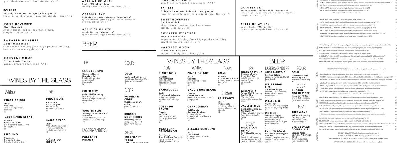 Mint Menu