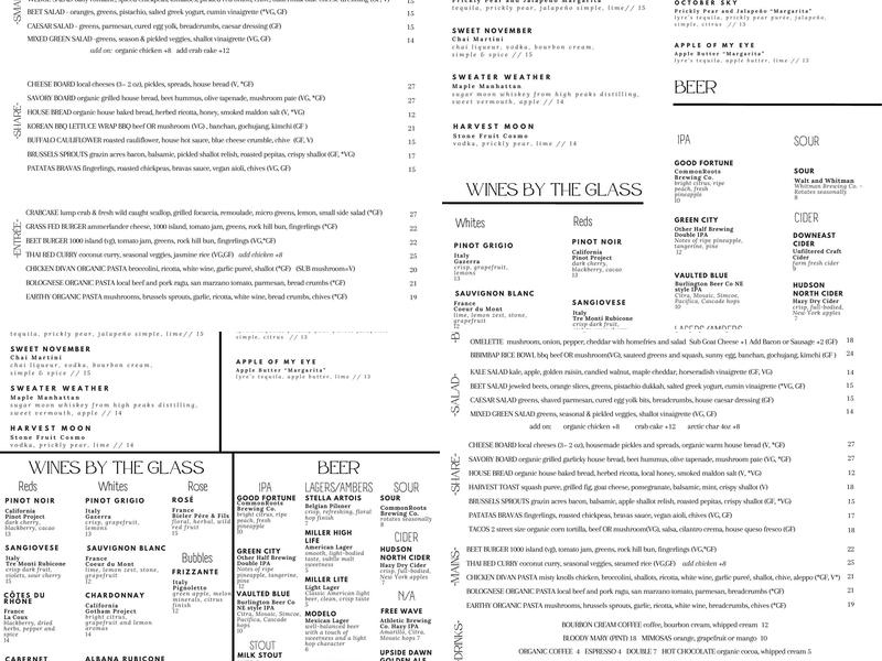 Mint Menu