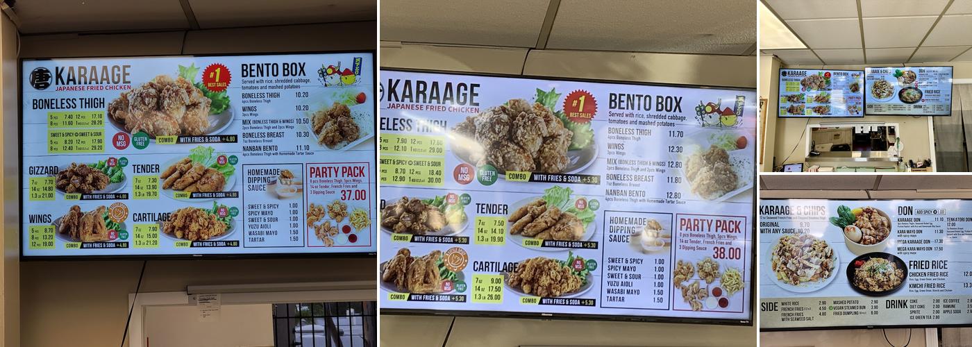 Tenkatori Miramar Menu