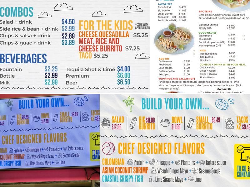 Pacific Taco Menu