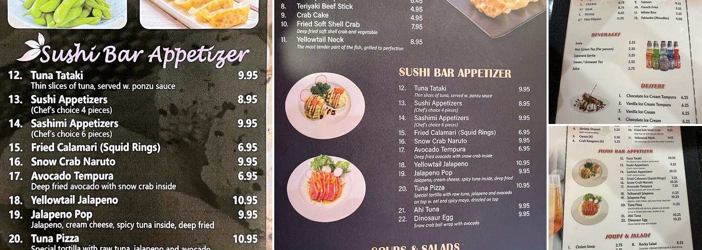 Miyako Steakhouse of Japan Menu