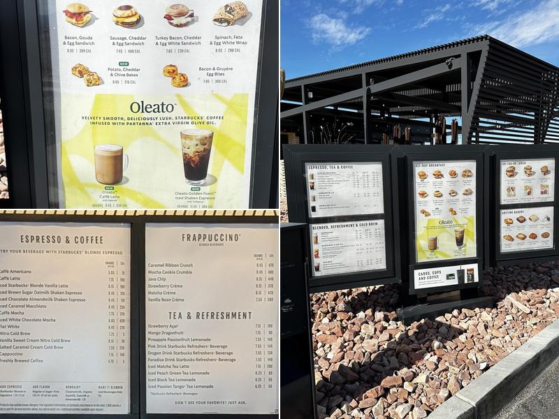 Starbucks Menu