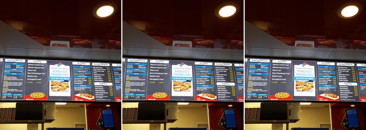 Domino's Pizza Menu