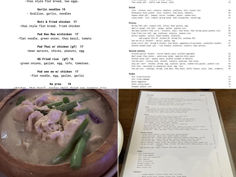 La ong Beverly Hills Menu