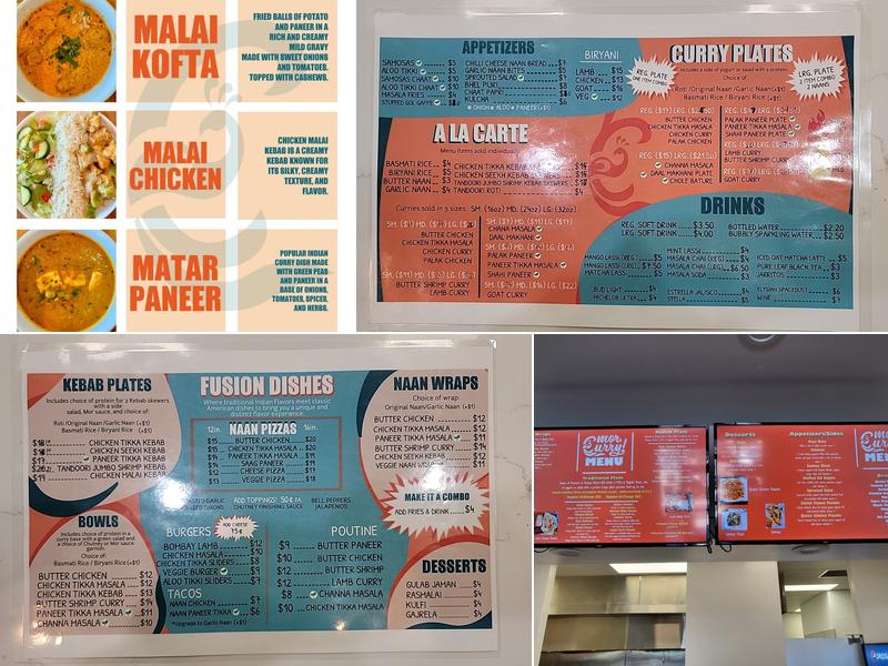 More Curry Menu