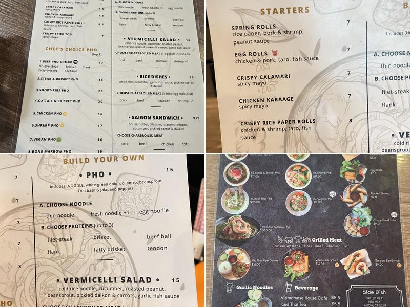 Mr. Pho California Kitchen - Walnut Menu