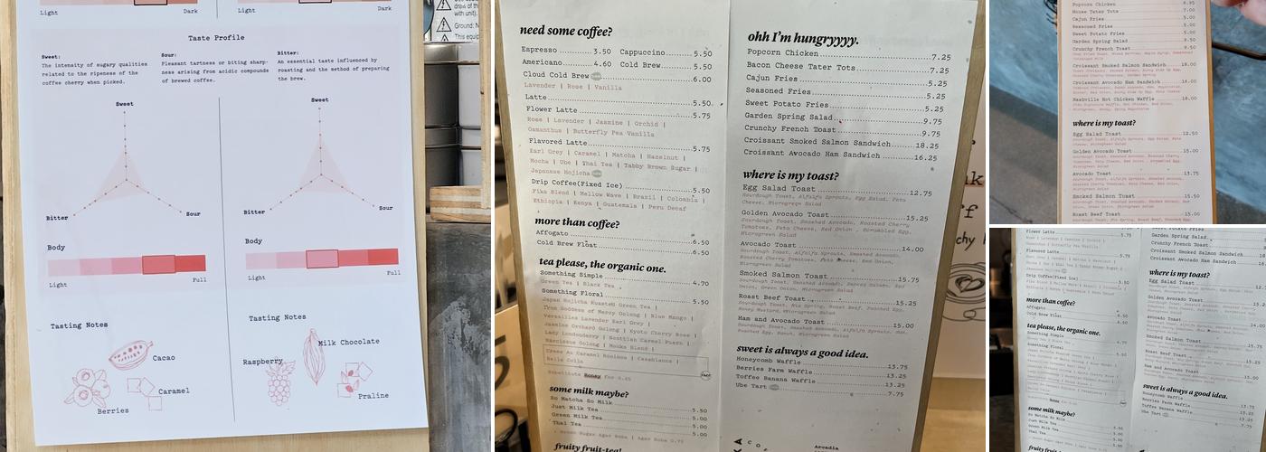 Fika Fika Coffee Menu