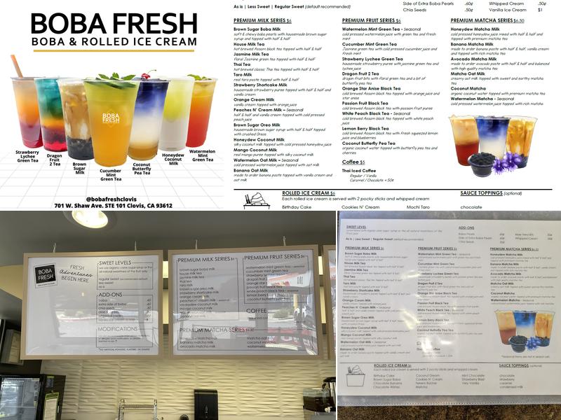 Boba Fresh Menu
