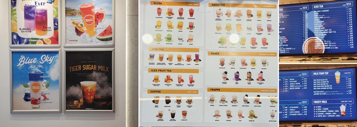 It's Boba Time - 3rd St Menu