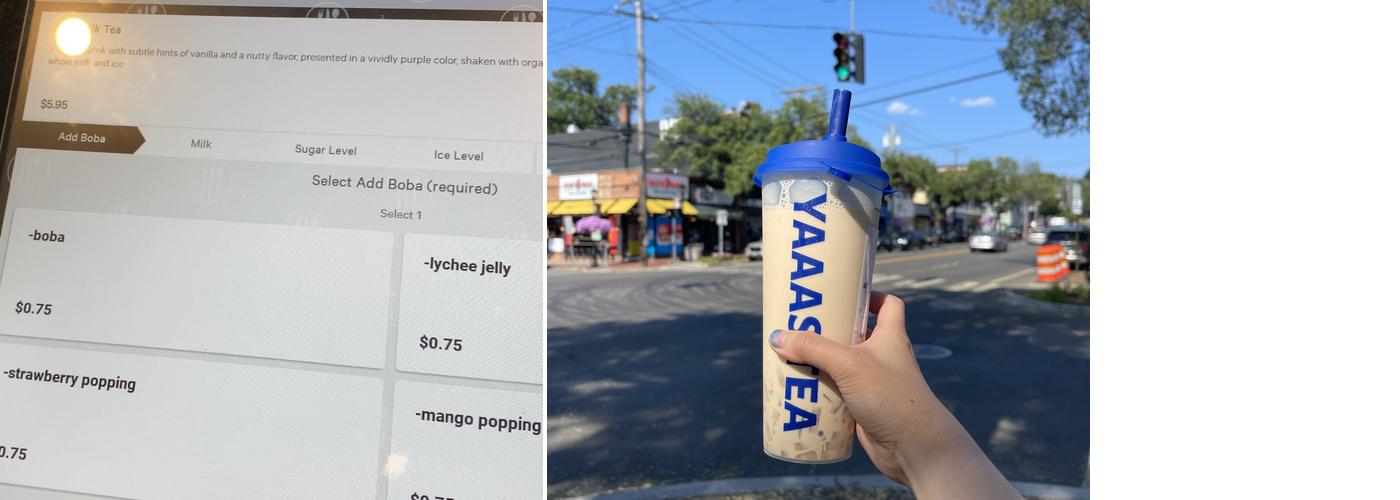 YAAAS TEA Huntington Menu