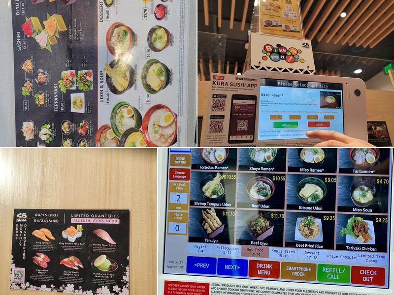 Kura Revolving Sushi Bar Menu