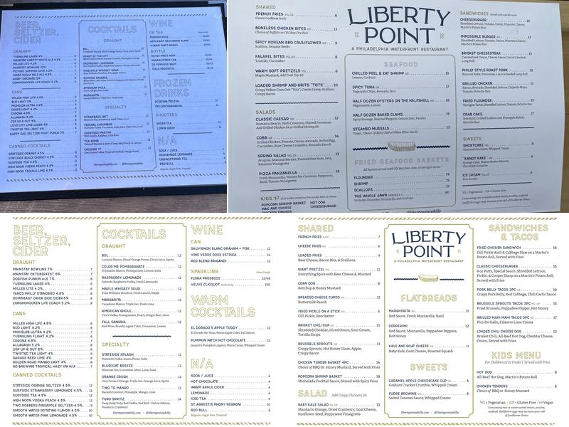 Liberty Point Menu