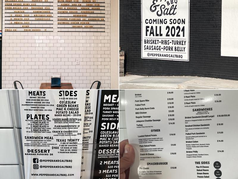 Pepper & Salt BBQ Menu