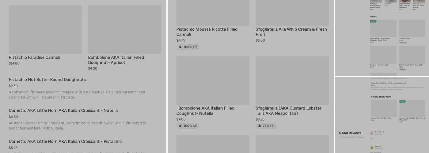 New Paradise Bakery Menu