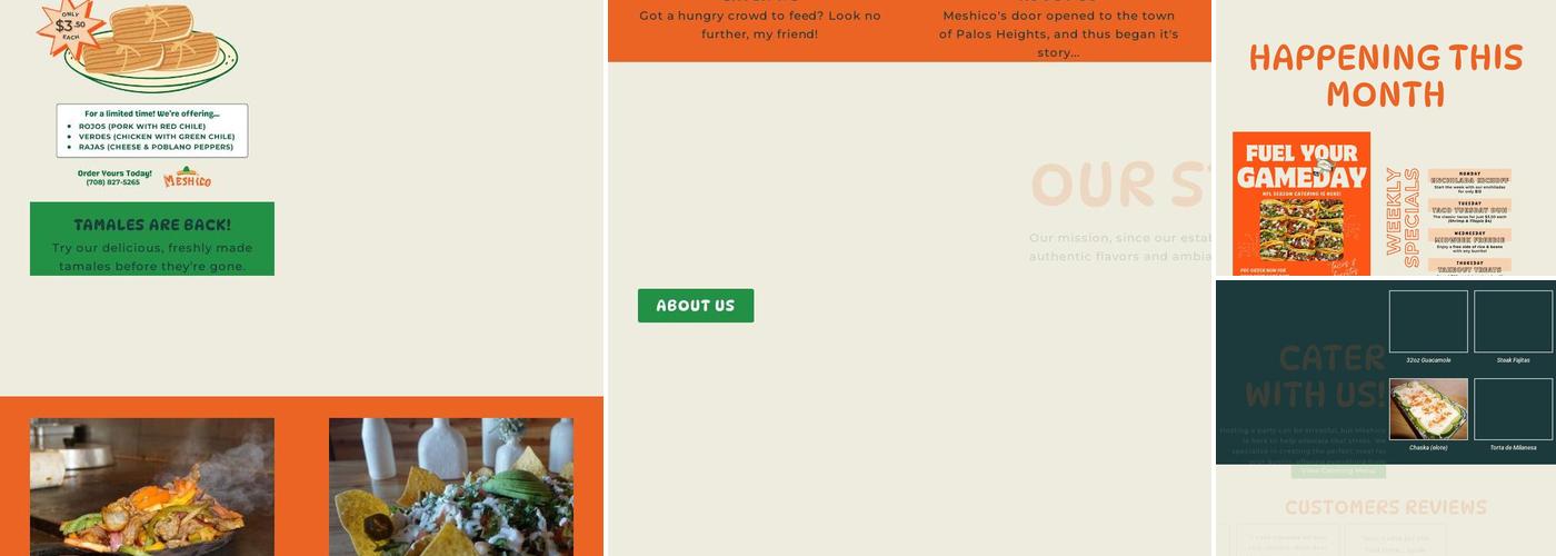 Meshico Restaurant Menu