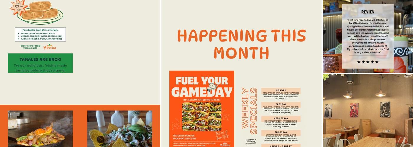 Meshico Restaurant Menu