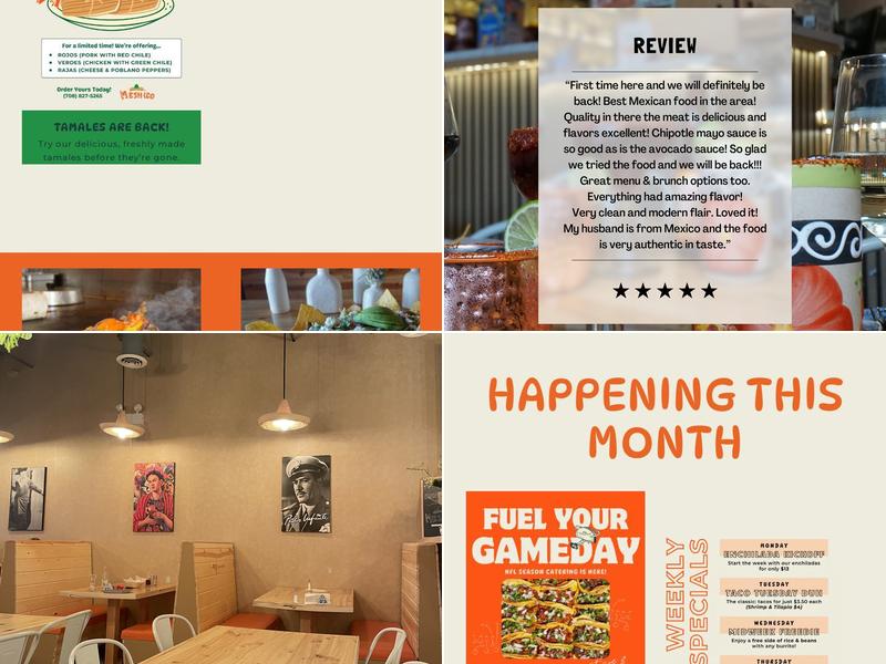 Meshico Restaurant Menu