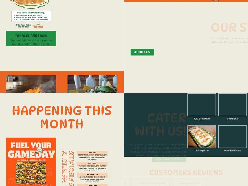 Meshico Restaurant Menu