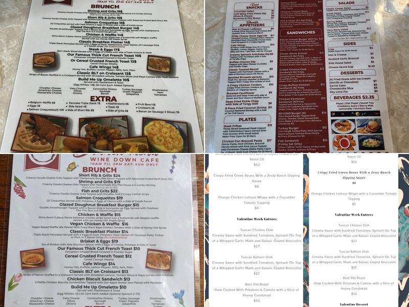 Wine Down Cafe (St. Louis) Menu