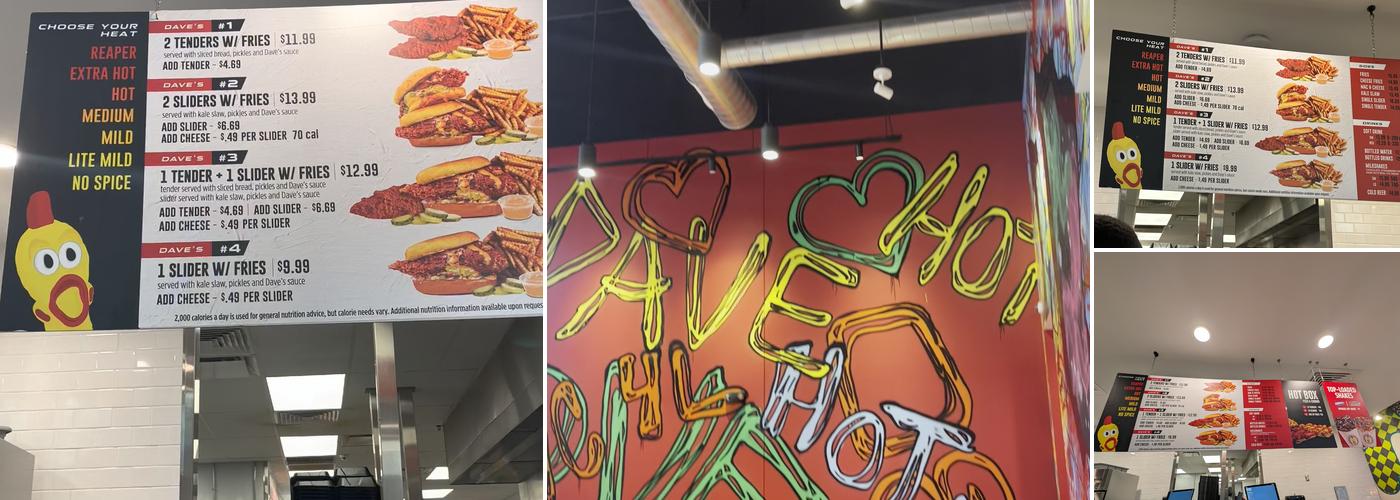 Dave's Hot Chicken Menu
