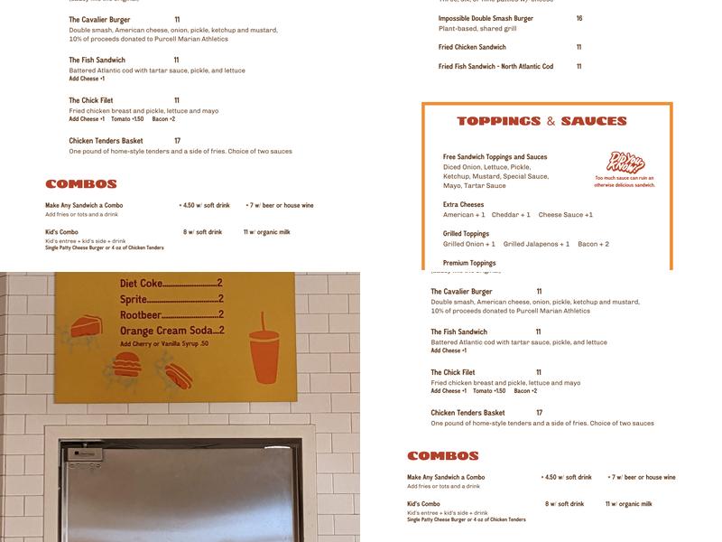 Heyday Menu