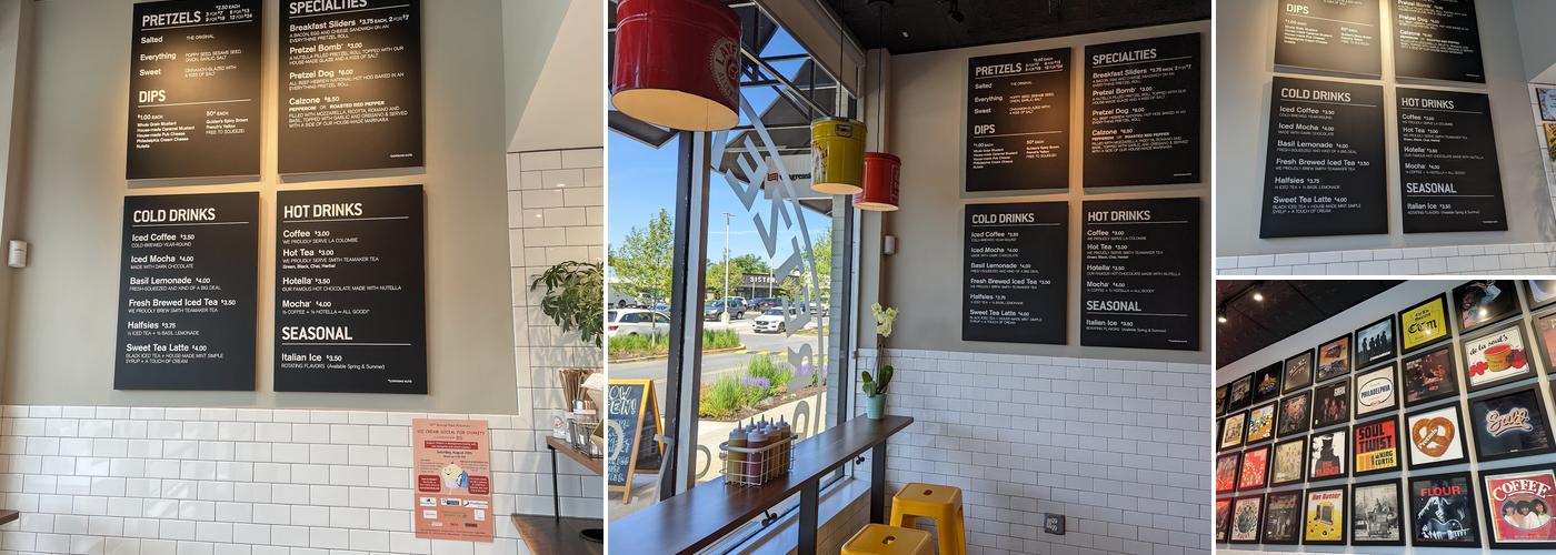 The Pretzel Bakery Menu