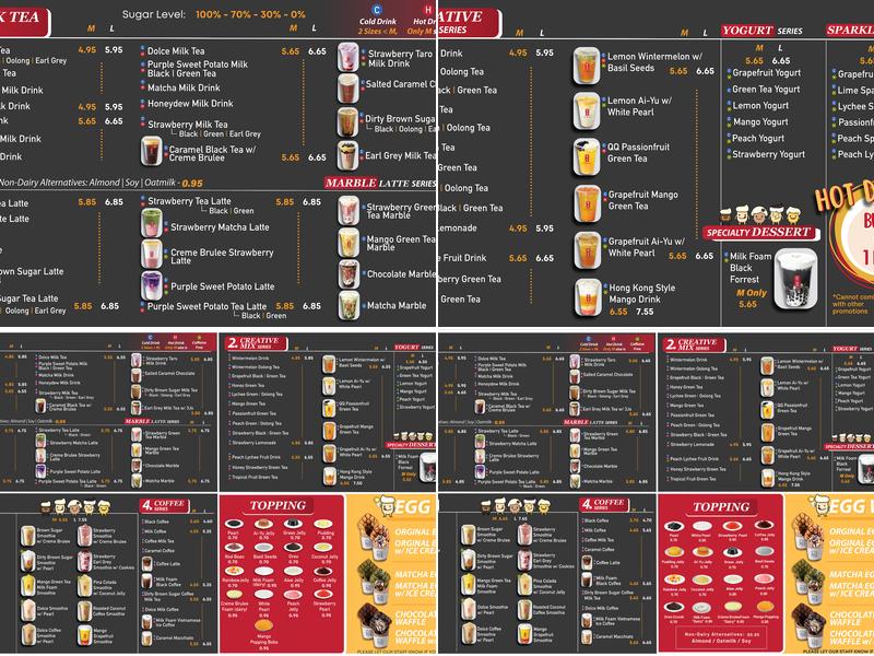 Gong Cha Springfield Menu