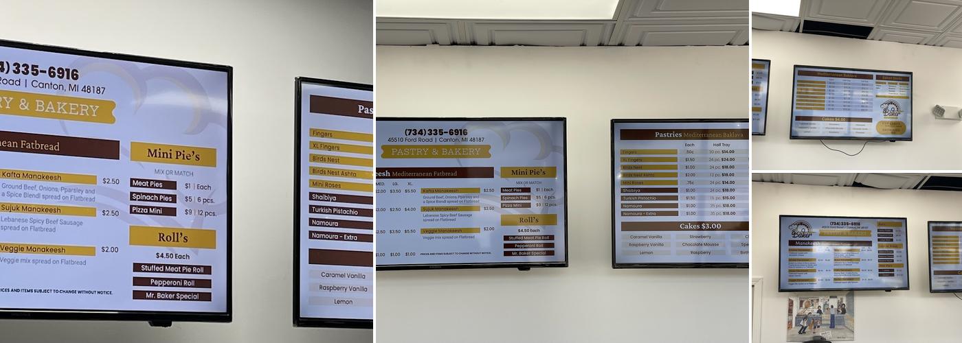 Mr. Baker Menu