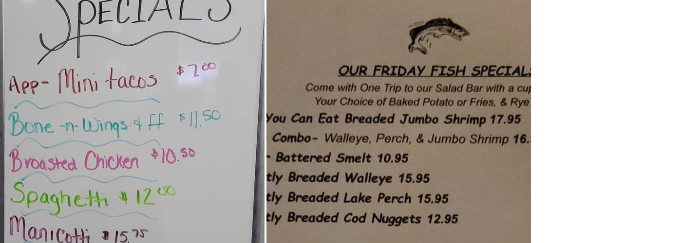 Ellie's Pizzeria & Pub Menu