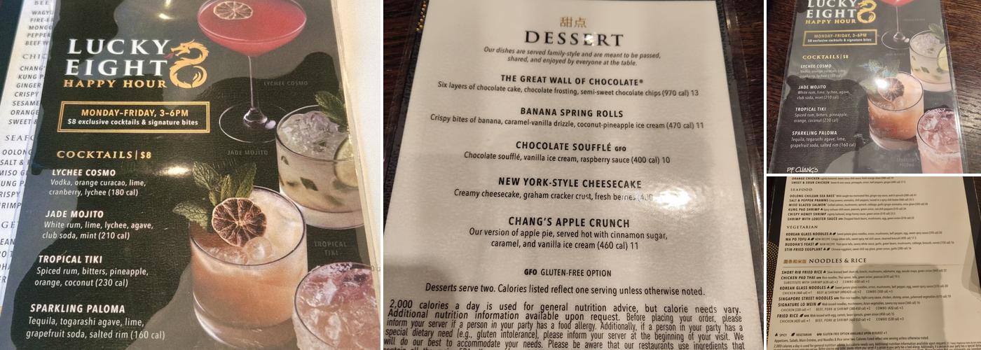 P.F. Chang's Menu