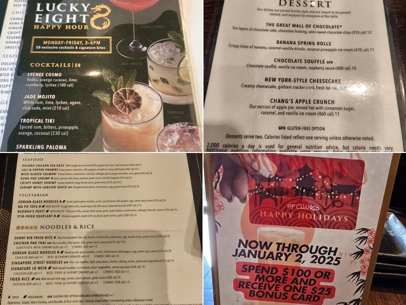 P.F. Chang's Menu