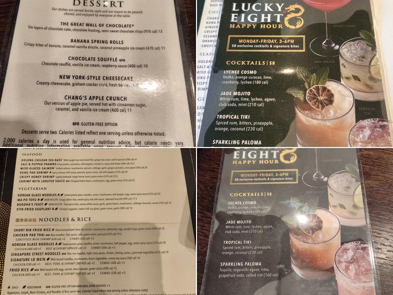 P.F. Chang's Menu