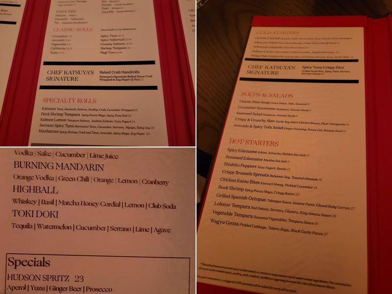 Katsuya Menu