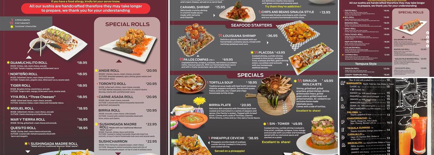 Sinaloa Factory Danforth Menu