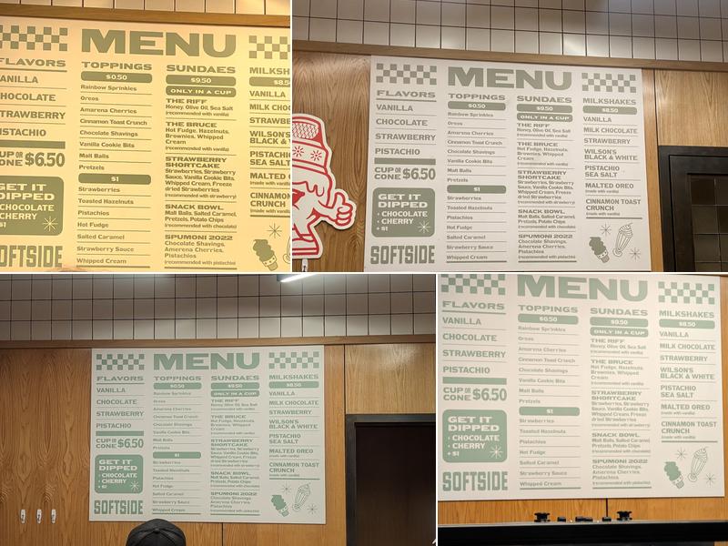 Softside Menu