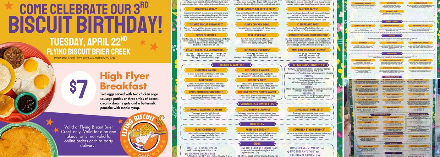 The Flying Biscuit Cafe Menu