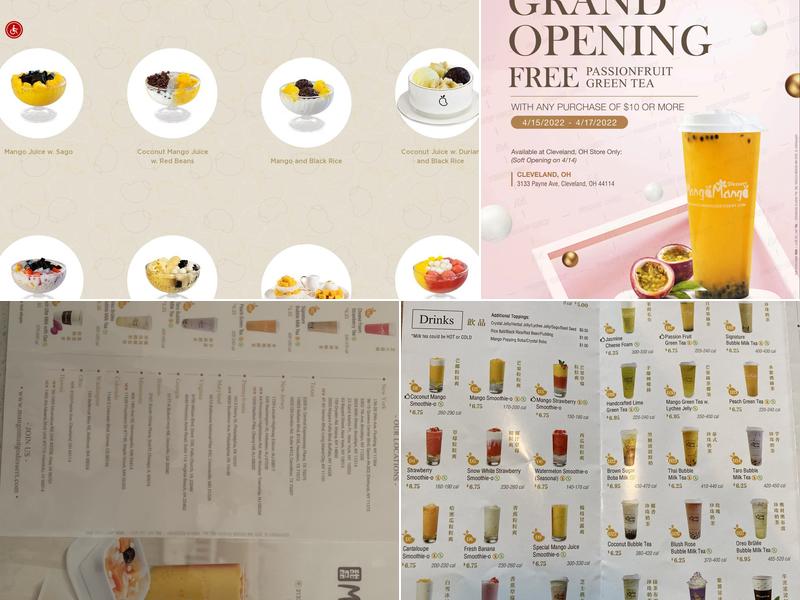 Mango Mango Dessert Menu