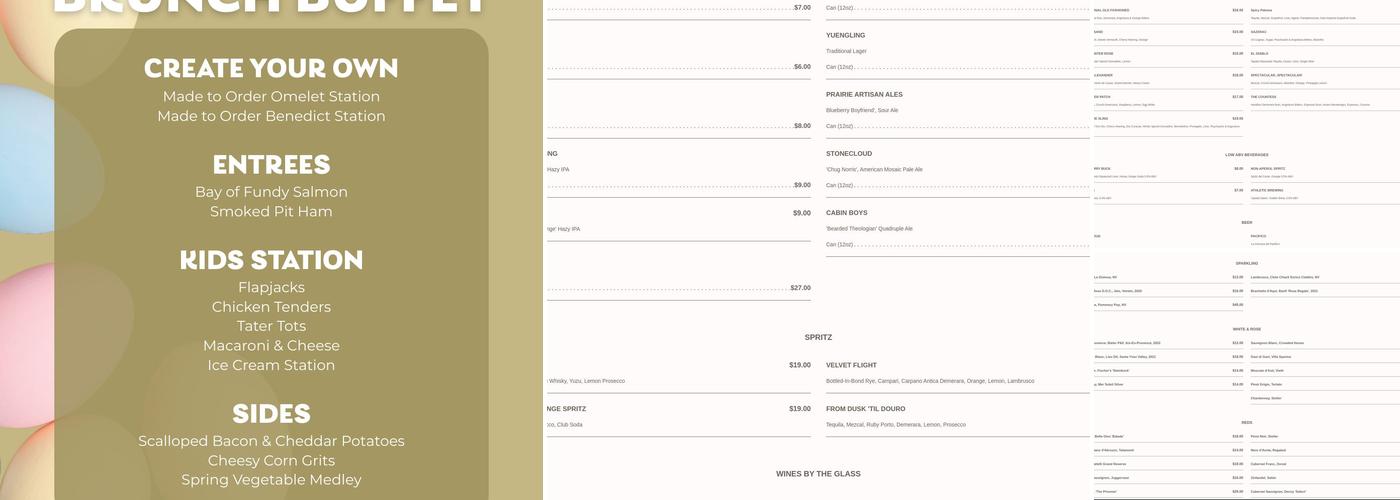 Tellers Menu
