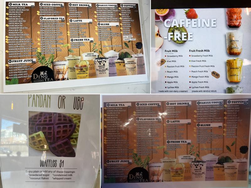 DING TEA S Cooper St Menu