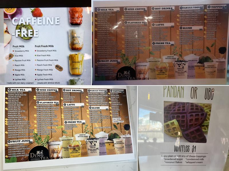 DING TEA S Cooper St Menu