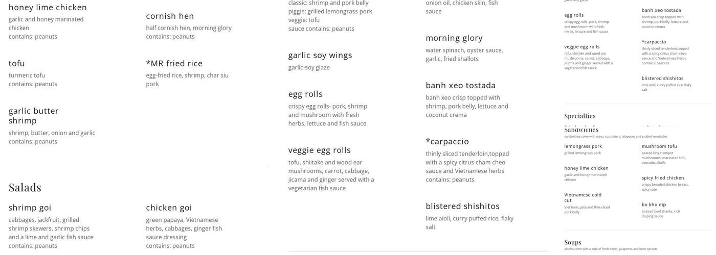 Moon Rabbit Menu