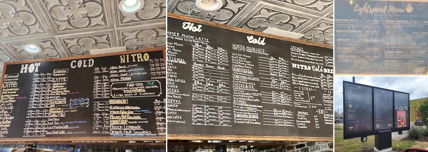 Summer Moon Coffee Menu