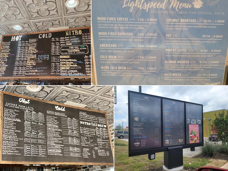 Summer Moon Coffee Menu