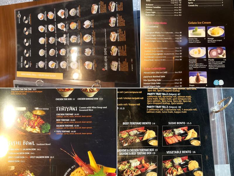 Sushi On Burnaby Menu
